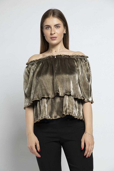 Nichii Women's Long Sleeve Off-Shoulder Blouse