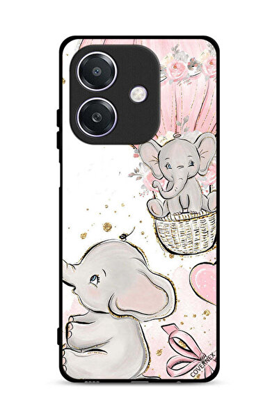 Covernex غطاء حماية لهاتف Oppo A3 5G برسومات فيلة صغيرة