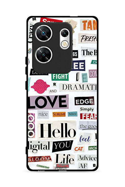 Tolwak غطاء حماية لهاتف Infinix Zero 30 4G مع ملصقات اقتباسات قصيرة