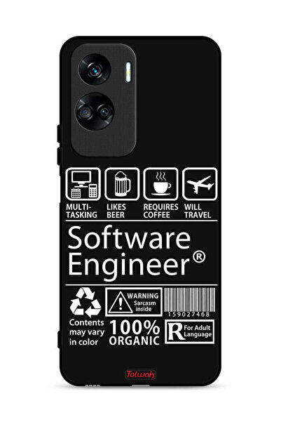 Tolwak غطاء حماية لهاتف Honor 90 Lite 5G، ملصق مهندس برمجيات