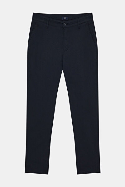 W Collection Dark Blue Pipe Leg Sports Pants