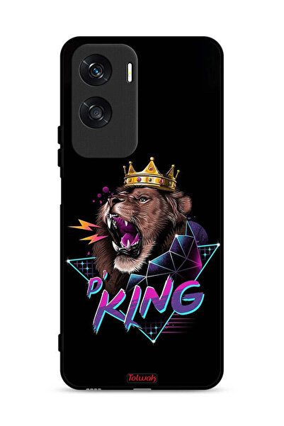 Tolwak غطاء حماية Honor X50i 5G برسومات الأسد الملك