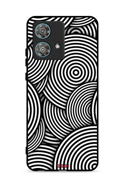 Tolwak غطاء حماية لهاتف موتورولا إيدج 40 نيو 5G بنمط دوائر وهمية