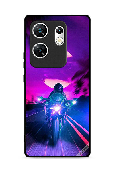 Covernex غطاء حماية لهاتف Infinix Zero 30 4G، خلفية رجل على دراجة