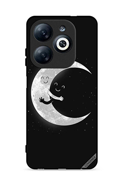 Covernex غطاء حماية لهاتف Infinix Smart 8 4G بتصميم عناق القمر والسماء المظلمة