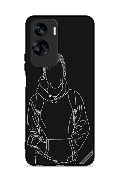 Covernex غطاء حماية لهاتف Honor 90 Lite 5G، رسم لشخصية جاكيت بوي