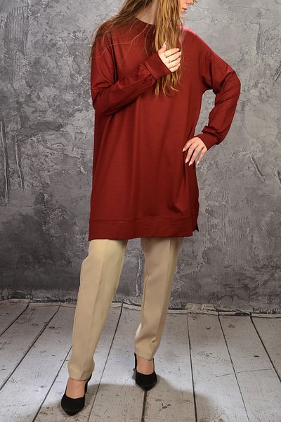 İDOL MODA Combed Oversize Viscos Tunic Comfortable Fit