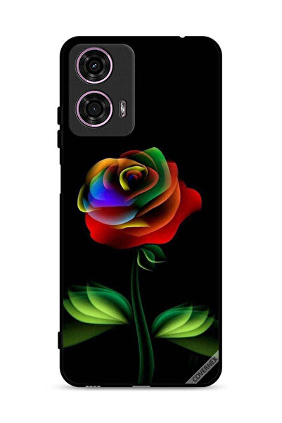 Covernex غطاء حماية لهاتف موتورولا موتو جي 24 4G بلون قوس قزح وردي