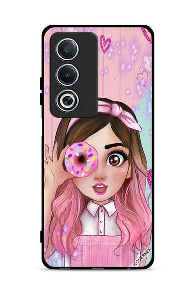 Covernex غطاء حماية لهاتف Oppo A3 Pro 5G برسومات فتاة محبة للدونات
