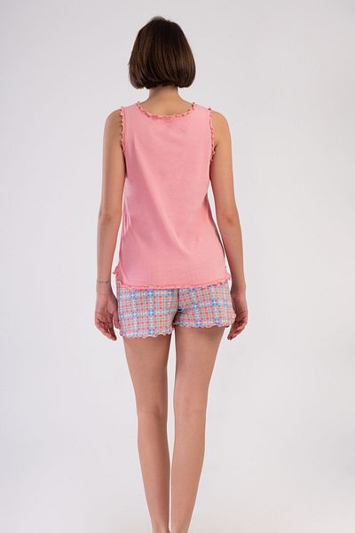 Vienetta Secret Vienetta Love Berry Short Cotton Pajamas Powder Pink