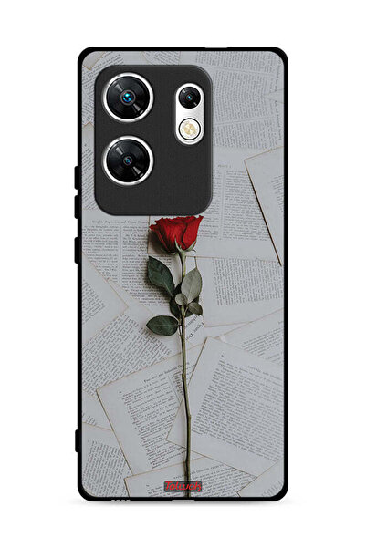 Tolwak غطاء حماية لجهاز Infinix Zero 30 4G وردي على ورق