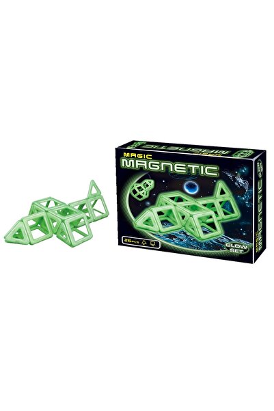 OEM Комплект за магнитно конструиране Magic Glow от 26 части
