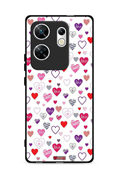 Tolwak غطاء حماية لهاتف Infinix Zero 30 4G بنقشة قلوب