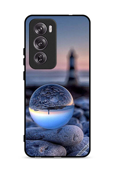 Covernex غطاء حماية لهاتف Oppo Reno12 Pro 5G، تصوير رائع للطبيعة في زجاج دائري