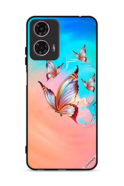 Covernex Motorola Moto G24 4G Protective Case Cover Butterflies Flying Over P...
