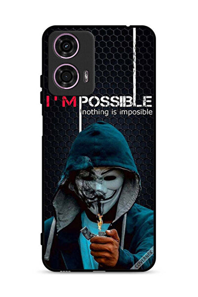 Covernex غطاء حماية لهاتف موتورولا موتو جي 24 4G - خلفية "أنا ممكن، لا شيء مس...