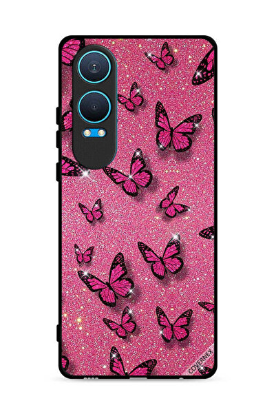 Covernex غطاء حماية لهاتف OnePlus Nord CE4 Lite 5G بنقشة الفراشات واللمعان