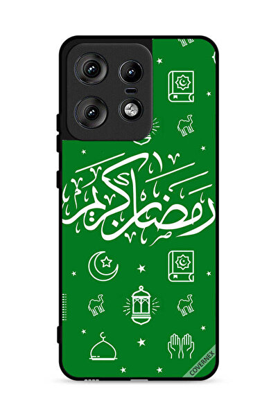 Covernex غطاء حماية لهاتف موتورولا إيدج 50 برو 5G - رمضان كريم - أخضر
