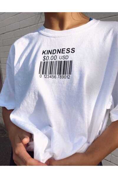 Harajuku Style Λευκό εμπριμέ υπερμεγέθες γυναικείο σετ