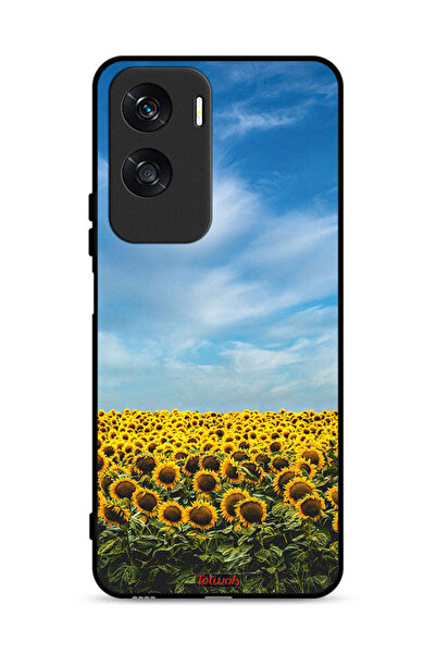 Tolwak غطاء حماية لهاتف Honor X50i 5G بتصميم عباد الشمس تحت السماء