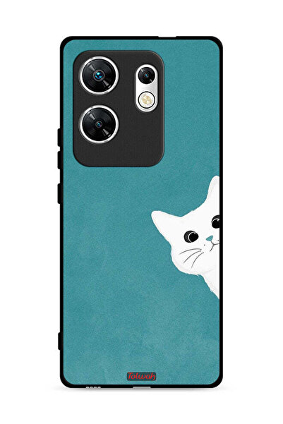 Tolwak غطاء حماية لهاتف Infinix Zero 30 4G بتصميم قطة