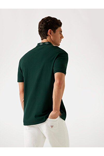 Guess Ανδρικό μπλουζάκι πόλο με κανονική εφαρμογή Pique