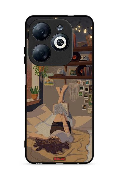 Tolwak غطاء حماية لهاتف Infinix Smart 8 4G برسومات فنية