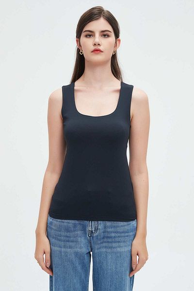 Nichii Solid Top Tank with Wide Straps