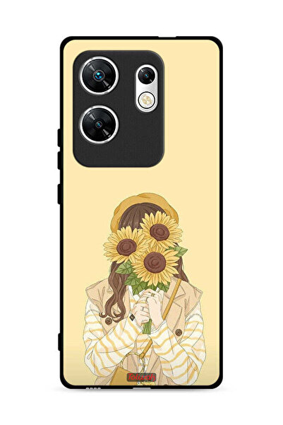 Tolwak غطاء حماية لهاتف Infinix Zero 30 4G بنقشة عباد الشمس