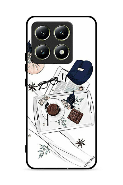 Covernex غطاء حماية لهاتف Xiaomi 14T 5G بنقشة قهوة وشوكولاتة