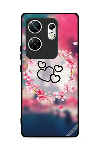 Covernex غطاء حماية لهاتف Infinix Zero 30 4G بتصميم قلوب ومشبك فني