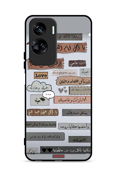 Tolwak غطاء حماية لهاتف Honor 90 Lite 5G بعبارات حب عربية