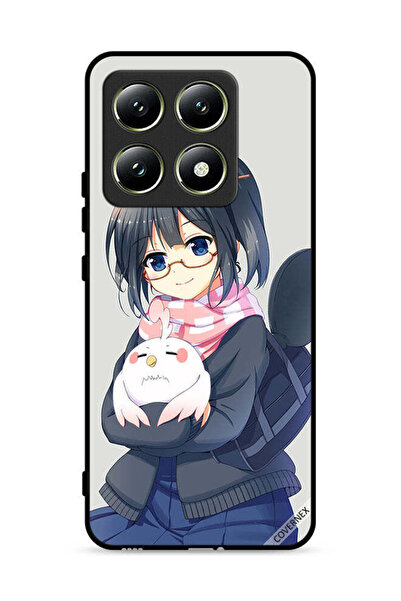 Covernex غطاء حماية لهاتف شاومي 14T 5G، رسم فتاة تحمل حيوانًا أليفًا