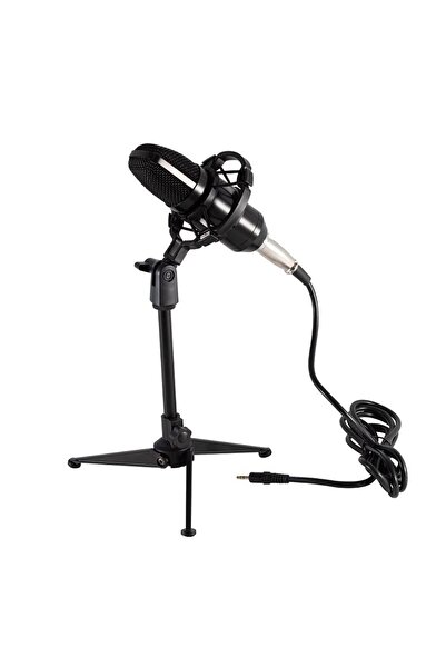 Sal Microfon de studio profesional, cu stativ de masă, XLR-3.5mm