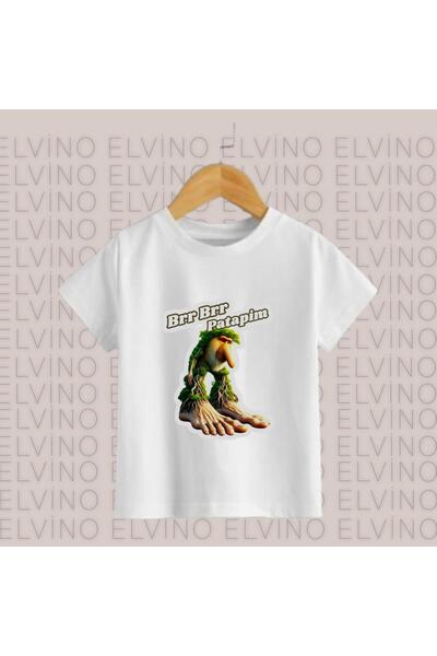 Harajuku Style Personaje italienești Braınrot albe imprimate, oversize, unise...