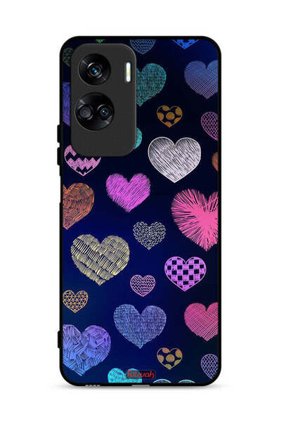 Tolwak غطاء حماية لهاتف Honor 90 Lite 5G بنقشة قلوب داجا