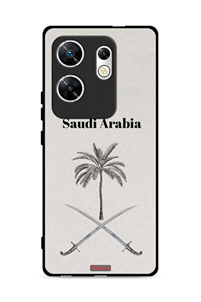 Tolwak غطاء حماية لهاتف إنفينيكس زيرو 30 4G، لوحة فنية لعلامة المملكة العربية السعودية