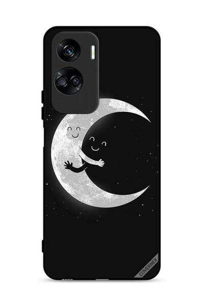 Covernex غطاء حماية لهاتف Honor 90 Lite 5G بتصميم عناق القمر والسماء المظلمة