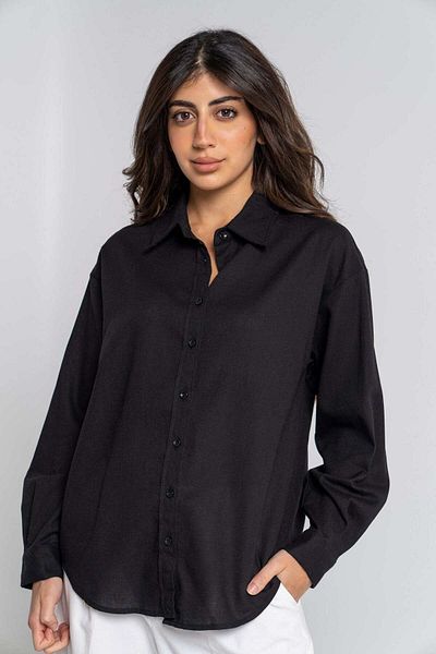 Nichii Women's Solid Long Sleeve Shirt