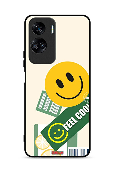 Tolwak غطاء حماية لهاتف Honor 90 Lite 5G بملصق Feel Cool