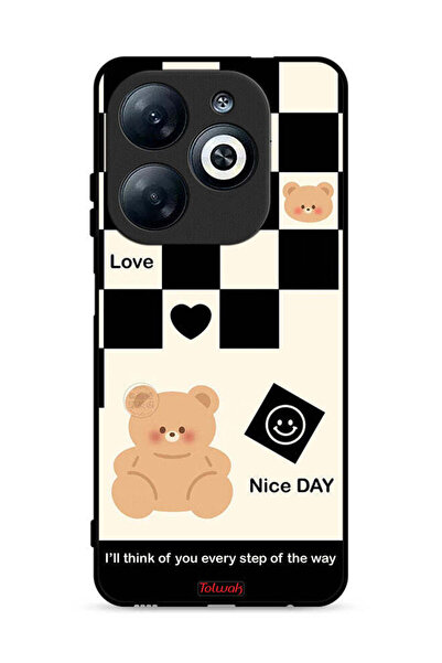 Tolwak غطاء حماية لهاتف Infinix Smart 8 4G سأفكر فيك في كل خطوة على الطريق