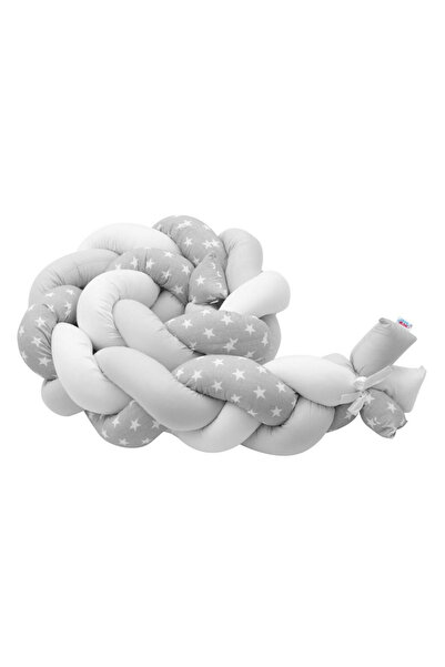 NEW BABY SHOP Protectie laterala, New Baby, Pentru patut, Tip Bumper impletit, Din bumbac