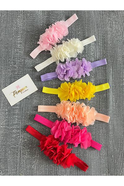 pempem bandana Baby Girl Frida Bandana Colorful 7 Pieces