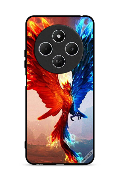 Covernex Xiaomi Redmi 14C 4G Protective Case Cover Fire And Water Eagle Wallp...
