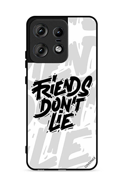 Covernex غطاء حماية لهاتف موتورولا إيدج 50 برو 5G، تصميم "أصدقاء الخط لا يكذبون"