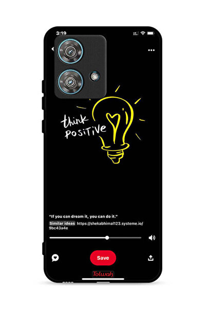 Tolwak غطاء حماية لهاتف موتورولا إيدج 40 نيو 5G - فكر بإيجابية