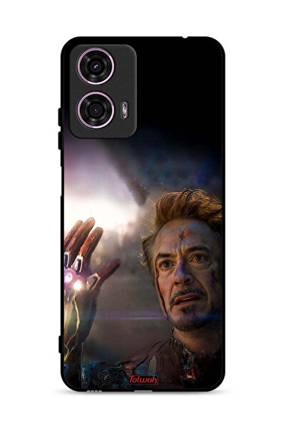 Tolwak غطاء حماية لهاتف موتورولا موتو جي 24 4G - أنا الرجل الحديدي