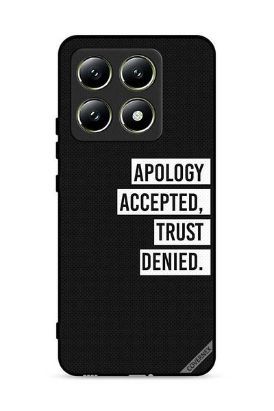 Covernex Xiaomi 14T 5G Protective Case Cover Apology Accepted Trust Denied
