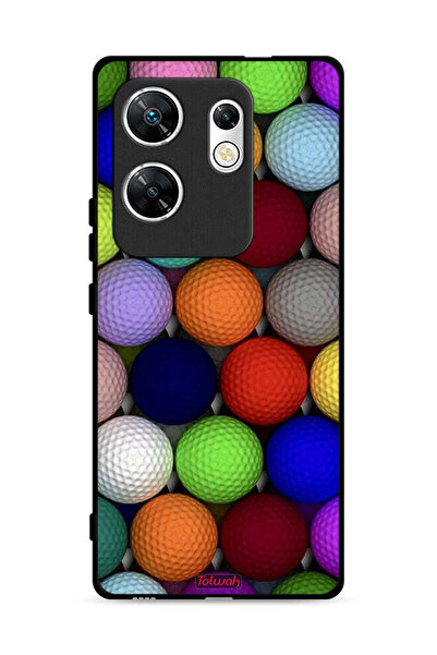 Tolwak غطاء حماية لهاتف Infinix Zero 30 4G، كرات فنية تجريدية