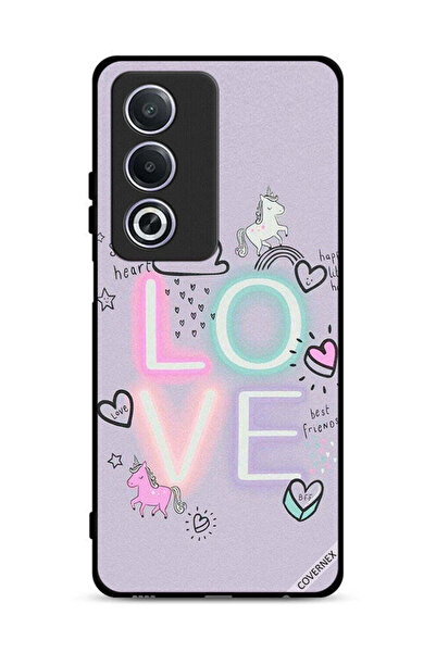 Covernex غطاء حماية Oppo A3 Pro 5G بتصميم قلب جميل ووحيد القرن
